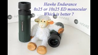 Hawke Endurance ED 8x25 or 10x25 monocular Which to choose [upl. by Yeliac]