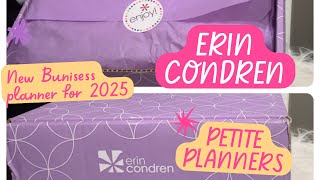 ERIN CONDREN PETITE PLANNER Unboxing My new planners for my Business for 2025 [upl. by Honorine]