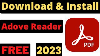 How to Download and Install Adobe Acrobat Reader for Window 71011 in LaptopPC  Hindi [upl. by Ewart]