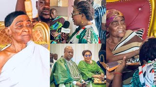 BREAKING😳Watch what happened at Manhyia Palace Today As Lordina Mahama visits Asantehemaa🔥😯 [upl. by Babbie]