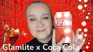 Coca Cola Look med Glamlite x Coca Cola paletten glamlitecosmetics cocacola [upl. by Olav]