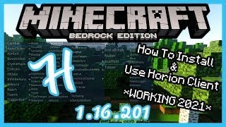 Minecraft bedrock Horion hacked client [upl. by Hughes781]