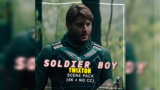 Soldier Boy  Twixtor Scene Pack  4K  No CC [upl. by Eihcir]