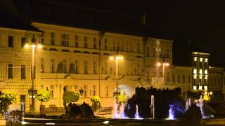 Bedrich Smetana  Vltava  fountain in Banska Bystrica Slovakia [upl. by Kerrill]