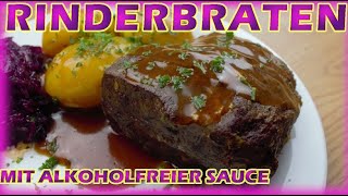 Omas Rinderbraten 🥩 Jungbullenbraten selber machen im Römertopf rezept [upl. by Jacobine]