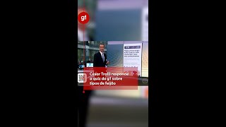 César Tralli responde ao vivo no Jornal Hoje ao quiz do g1 sobre tipos de feijão [upl. by Nasus412]