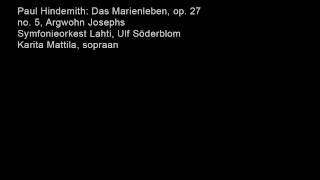 Paul Hindemith Das Marienleben op 27 Argwohn Josephs [upl. by Fem]