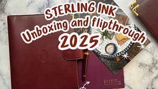 2025 UNBOXING STERLING INK A5 HORIZONTAL COMMON PLANNER [upl. by Gnoht]