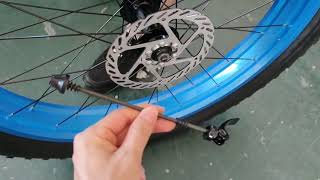 How to Install The Front Wheel And How The Quick Release Skewer Works [upl. by Zirkle228]