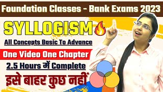 Syllogism Complete Chapter  Basic to Advanced Concept  Prelims amp Mains  SBI amp IBPS  Smriti Sethi [upl. by Anaz]