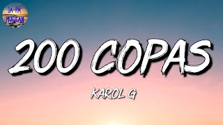 🎵 Reggaeton KAROL G  200 COPAS  Romeo Santos Bad Bunny Lenny Tavárez Mix Letra [upl. by Hcire]