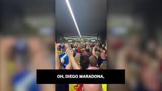 Eurocopa hinchas de Escocia se burlan de Inglaterra cantando por Maradona [upl. by Anotyal572]