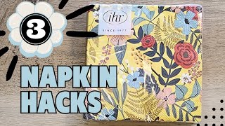 Decoupage Napkin Tutorial 3 Easy Crafts [upl. by Inavoy461]