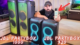 JBL Partybox 320 VS JBL Partybox 1000 Loudness Test [upl. by Ecissej]