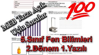 5sınıf Fen Bilimleri 2Dönem 1Yazılı 2024 [upl. by Ardnoek672]