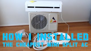 How I Installed The Cheapest Mini Split Ductless AC from eBay [upl. by Hayne]