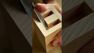 How to install Amazing wooden square jointe shorts woodworking drywood trend trending [upl. by Scever]