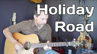 Holiday Road by Lindsey Buckingham  How To Play  Guitar Lesson [upl. by Harutek]