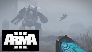 ARMA 3 40K dreadnoughts yeeting guardsman [upl. by Ecirtnom340]