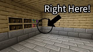 How to build a SECRET Bookshelf Door In Minecraft [upl. by Pirbhai54]