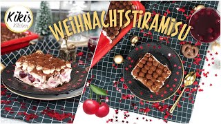 Tiramisu Weihnachtsedition Lebkuchentiramisu mit Kirschen und Spekulatiuscreme [upl. by Ibocaj]