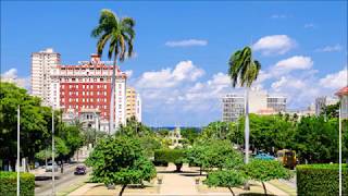 Vedado beautiful mansions Havana Cuba 1950s Photos Piano solo [upl. by Durning]