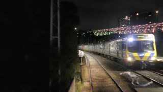 Drivers Night View Upfield to North Melbourne [upl. by Gollin536]