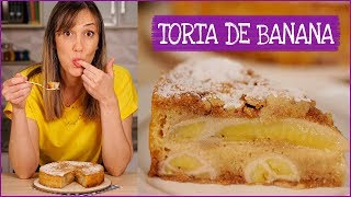 TORTA DE BANANA fácil rápida e deliciosa I Receitas e Temperos [upl. by Asiram830]