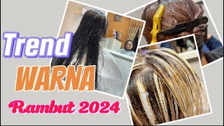 Trend Warna Rambut tahun 2024  moon saloon and barber [upl. by Reid71]