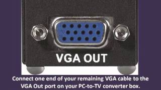 How to Convert VGA to TV Out  VGA to TV Converter Tutorials [upl. by Guise988]