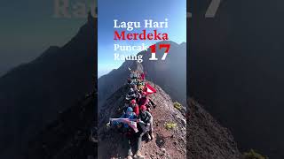 Hari merdeka song during Indonesian independence day 17agustus indonesia puncak17raung raung [upl. by Ahseel]