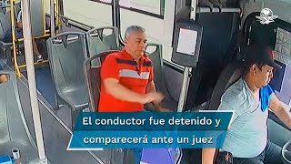 Chofer de autobús mata a una persona por quedarse dormido al volante [upl. by Malvino]