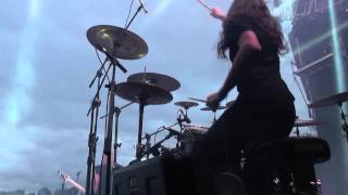 Melechesh  Tempest Temper Enlil Enraged  Drum Cam  Live Rock Al Parque [upl. by Annoyik]