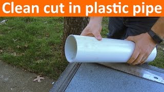 How to Cut PVC or ABS Pipe Straight [upl. by Pasco]