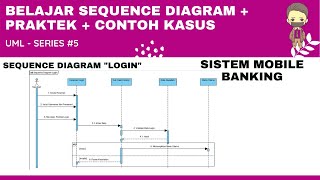 BELAJAR SEQUENCE DIAGRAM  PRAKTEK  CONTOH KASUS  UML  SERIES 5 [upl. by Kapeed864]