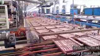 flat clay tile production line [upl. by Anialad]