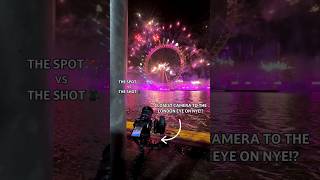 CLOSEST camera to the London NYE 2024 fireworks 🎥 🎆 londonfireworks [upl. by Basilio]