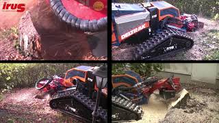 IRUS DELTRAK 25 with stump grinder [upl. by Michey535]