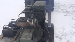 Hatz 2M40L 2 Cylinder Diesel Engine Military Surplus 3 [upl. by Rebmaed]