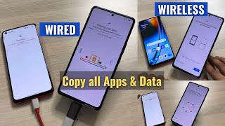 Copy All Apps amp Data from Old Android Phone to New Phone  Wired or Wireless [upl. by Mackintosh999]