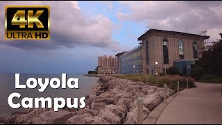 Loyola University Chicago  4K Campus Walking Tour at Sunset [upl. by Kampmann]