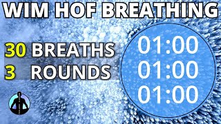 WIM HOF Guided Breathing Technique For COMPLETE BEGINNERS  3 Rounds 30 Breaths No Talking [upl. by Marta]