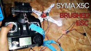 Syma X5C with Brushed ESC Mod  Arduino [upl. by Ellehcil]