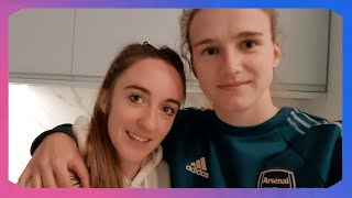 VLOG  UWCL Qualification for Arsenal 🎉  Lisa Evans amp Vivianne Miedema [upl. by Skiest]