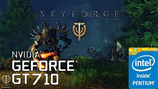 Skyforge  nVidia Geforce GT 710  Intel G3220 [upl. by Ahsemad709]