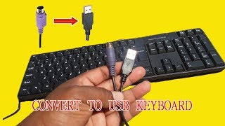 PS2 Keyboard to usb wiring  Convert to usb keyboard  keyboard repair [upl. by Arocat]