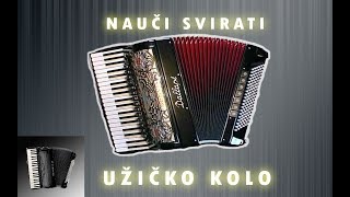 UŽIČKO KOLO Za početnike Harmonika [upl. by Ecnadnac569]