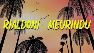 RIALDONI  MEURINDU  LIRIK VIDEO [upl. by Irakab]