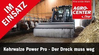 Kehrmaschine Power Pro am Schlepper im Einsatz  Fliegl [upl. by Nylaroc]