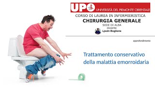 Trattamento conservativo della malattia emorroidaria [upl. by Euqinemod570]